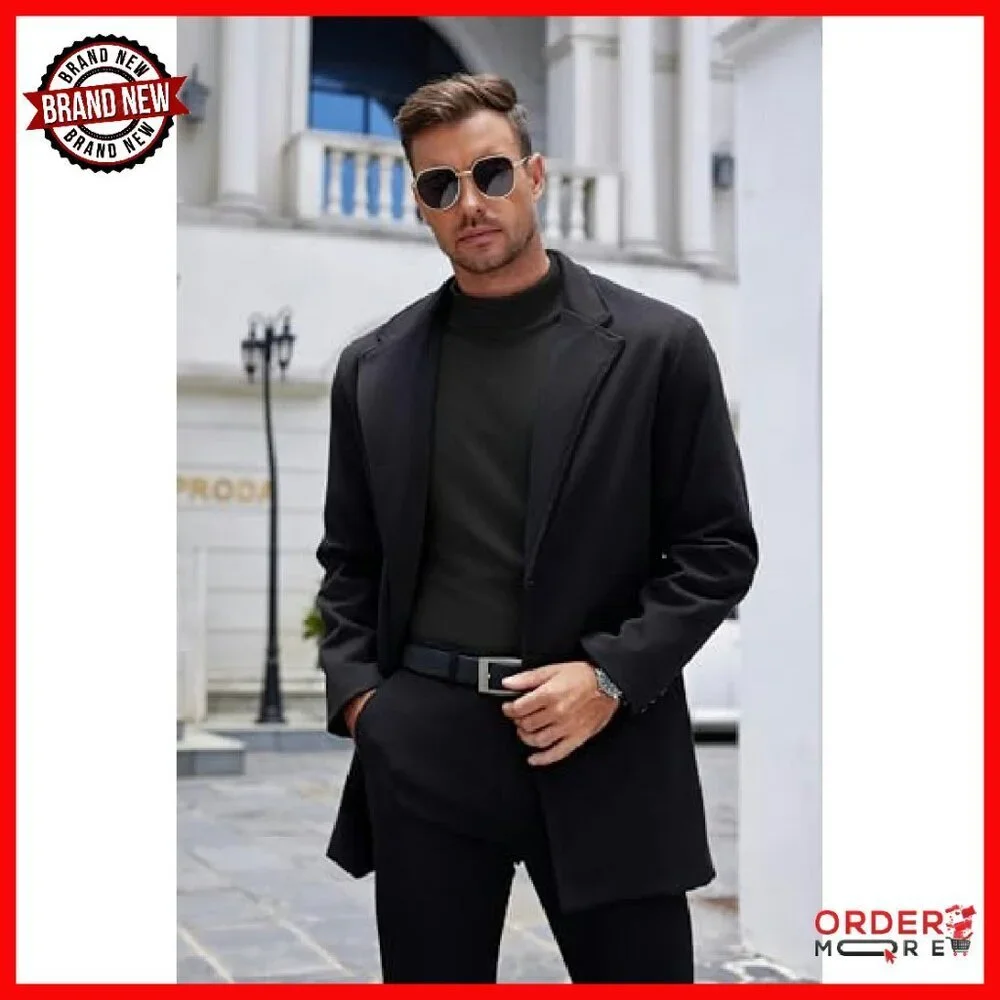 Men's Slim Fit Mock Turtleneck Thermal Pullover Sweater Long Sleeve